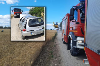 Auto dachowało, kierująca wypadła z pojazdu. Tragiczny finał wypadku pod Wągrowcem!