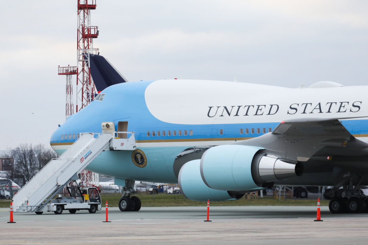 Samolot Air Force One na Lotnisku Chopina
