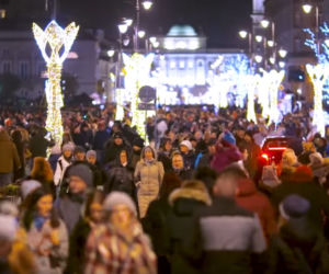Warszawa święta iluminacje Starówka