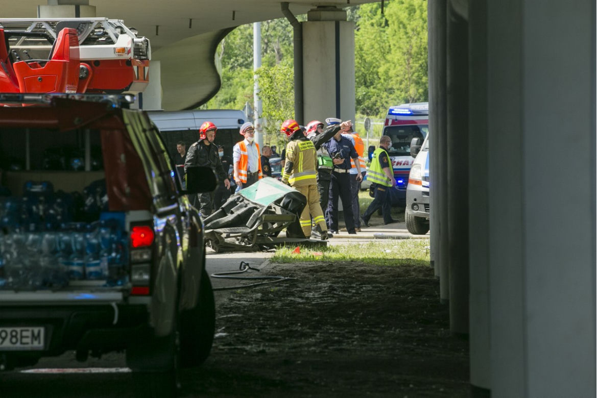 Wypadek na moście Grota-Roweckiego