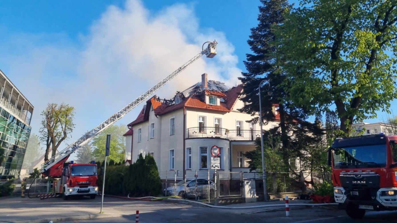 Pożar budynku przedszkola w Koszalinie. 10 osób ewakuowanych