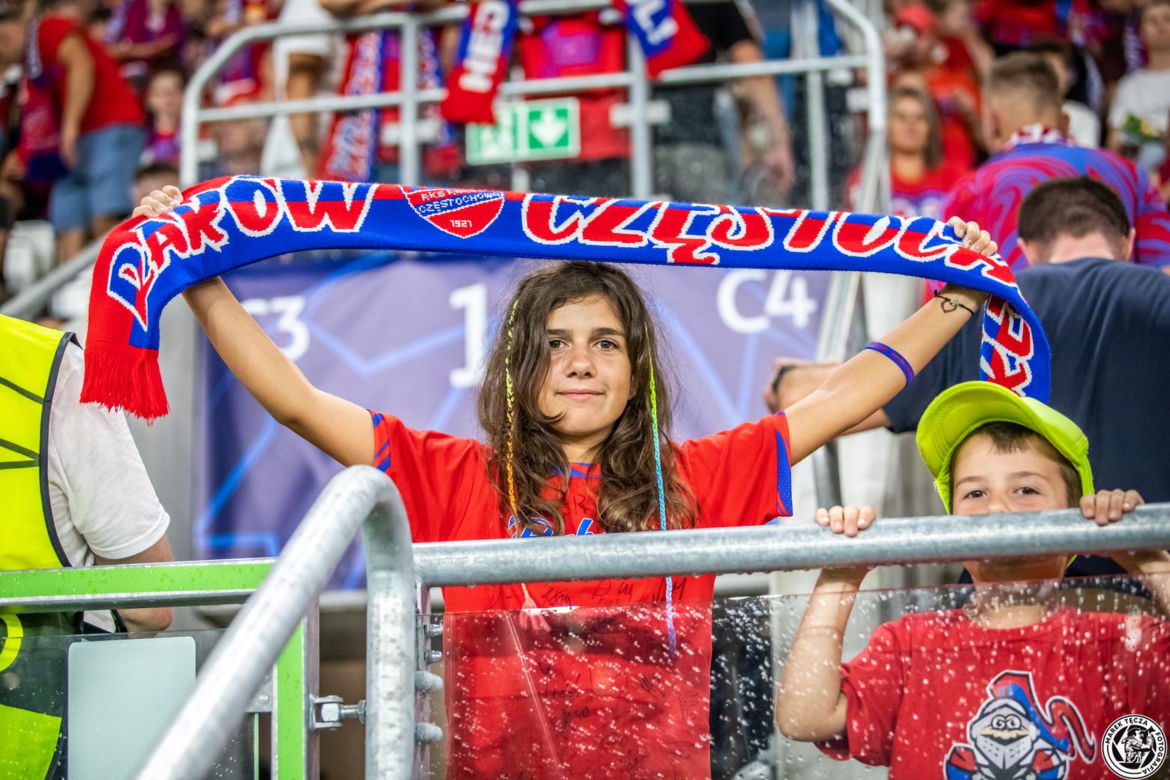 Raków Częstochowa - FC Kopenhaga Zdjęcia kibiców