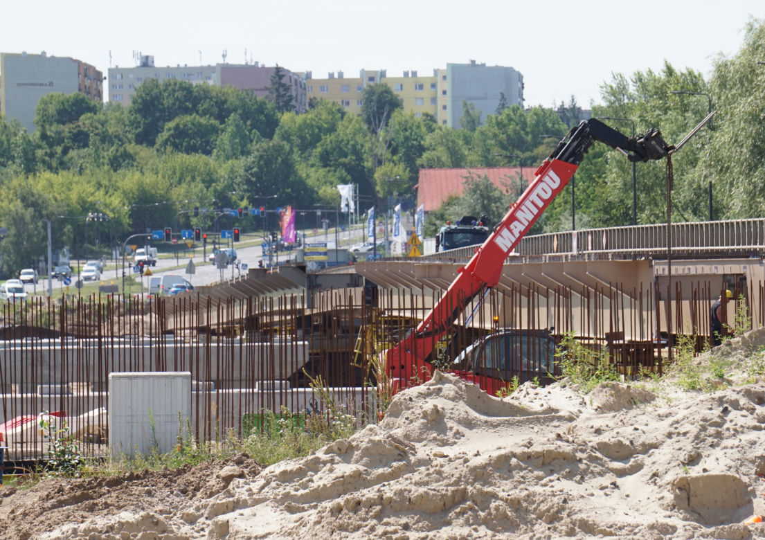Trwa budowa nowych mostów Kazimierza Wielkiego w Bydgoszczy [ZDJĘCIA]