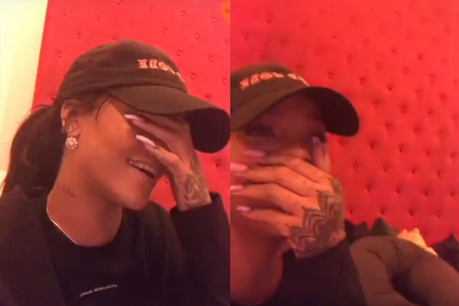 Rihanna ogląda swoje sceny seksu! Jej reakcja mówi wszystko [VIDEO]