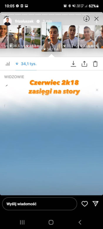 Friz - statystyki kanałów na YouTube i Instagrama