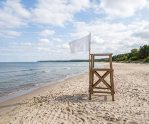 Sinice Rowy. Czy w Rowach można się kąpać 28.08? Flaga, warunki pogodowe