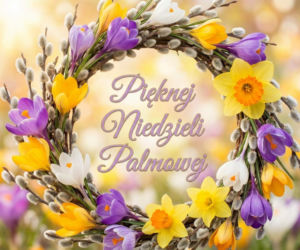 Kartka na Niedzielę Palmową