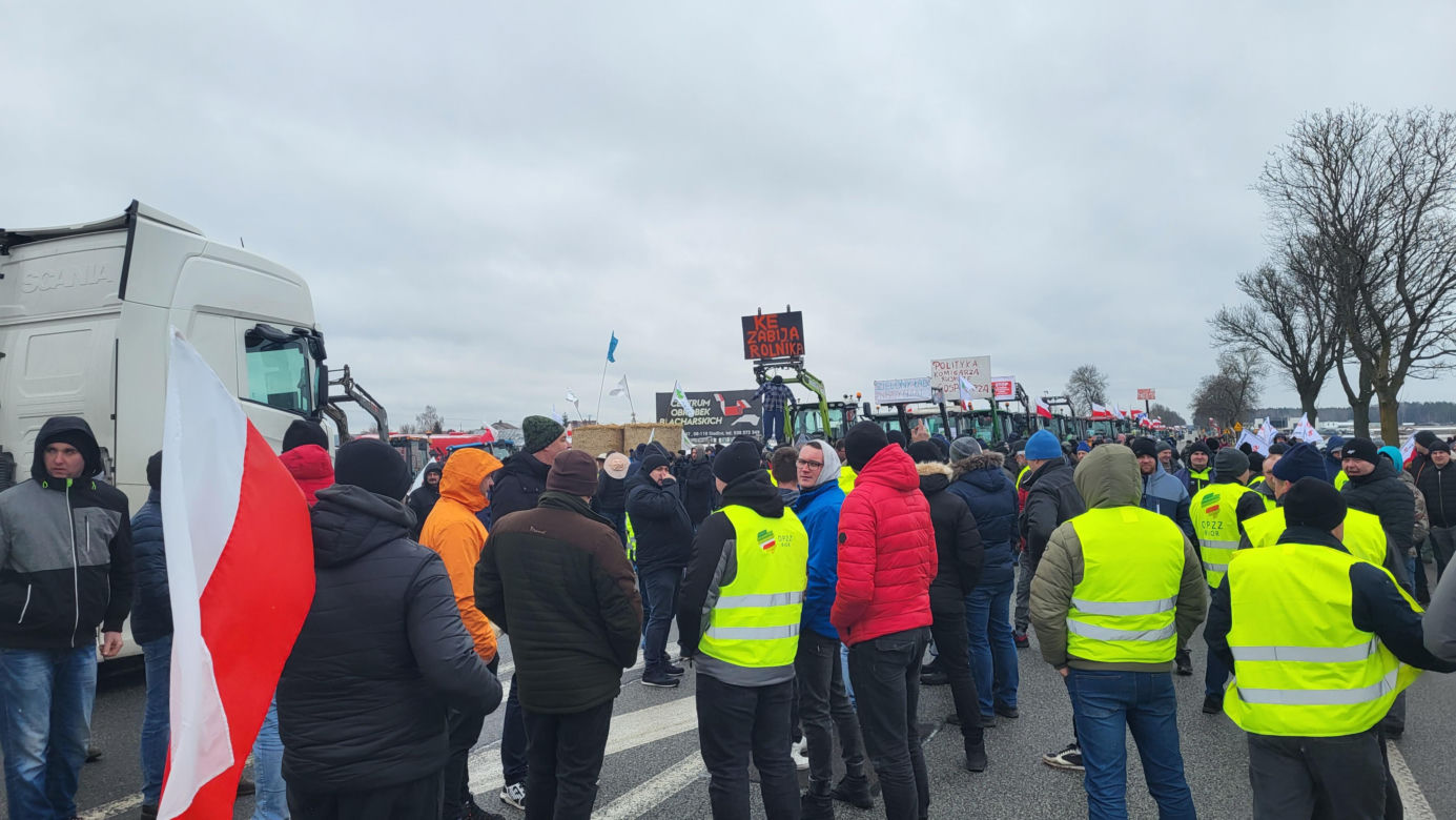 Protest rolników Zdany- Zbuczyn 