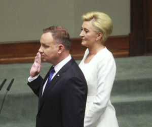 Andrzej i Agata Dudowie - fryzury z młodości
