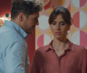 M jak miłość odc. 1919. Kama (Michalina Sosna), Marcin (Mikołaj Roznerski)