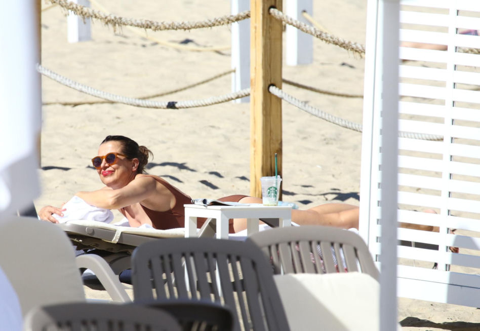 Katarzyna Herman na plaży