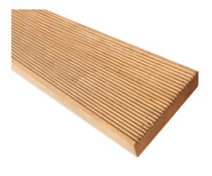Modrzew syberyjski, deska tarasowa i elewacyjna jednostronnie ryflowana, 2,7 x 14 x 300 cm, cena 122 zł/m2