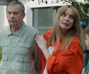 Barwy szczęścia, odcinek 3281. Czesław (Marian Jaskulski), Agnieszka (Katarzyna Tlałka), Kasia (Katarzyna Glinka), Ksawery (Bartosz Gruchot)