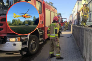 Dramatyczna akcja strażaków w Zabrzu. Poparzona kobieta w szpitalu
