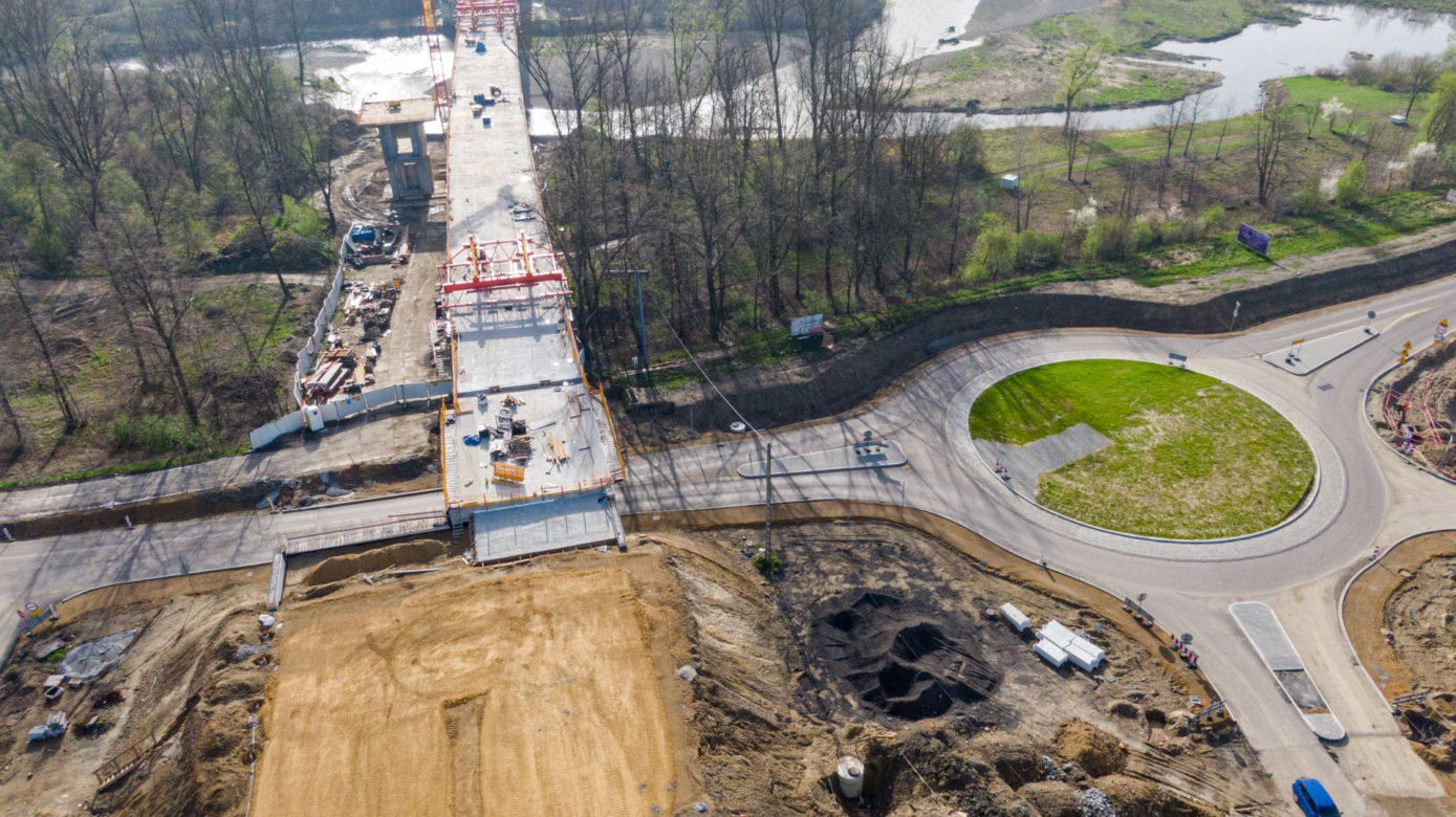 Budowa obwodnicy Oświęcimia - kwiecień 2024