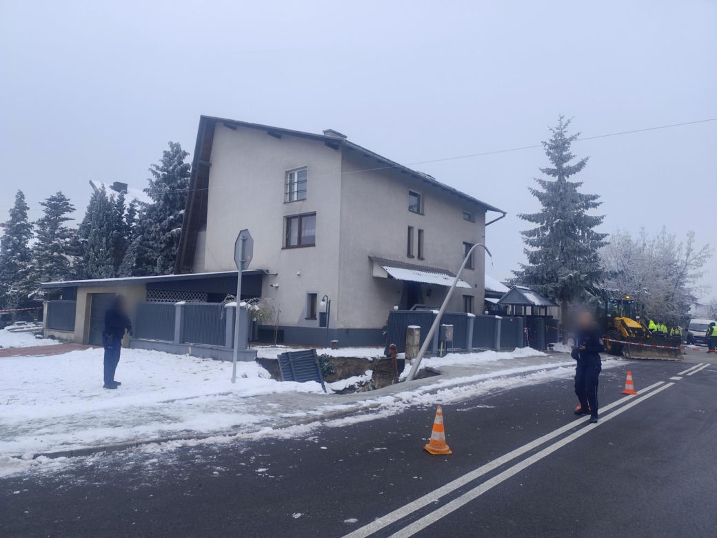 Zapadlisko w Olkuszu
