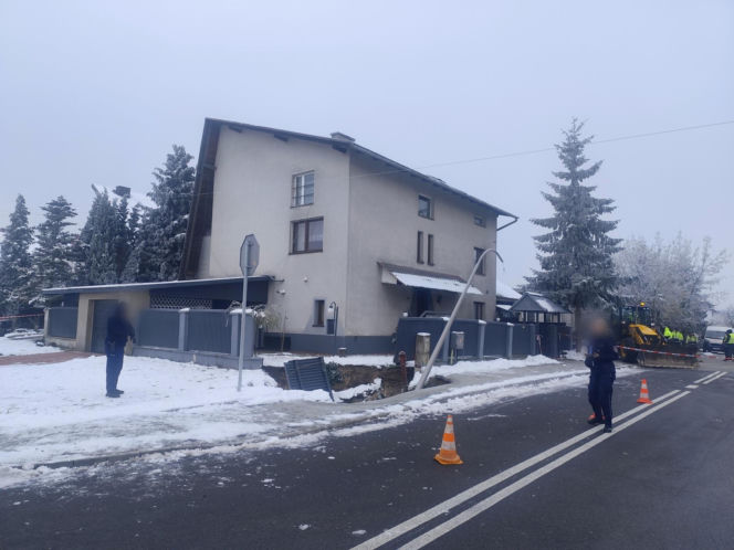 Zapadlisko w Olkuszu