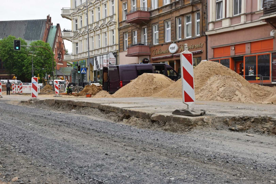 Przebudowa alei Wojska Polskiego - maj 2022