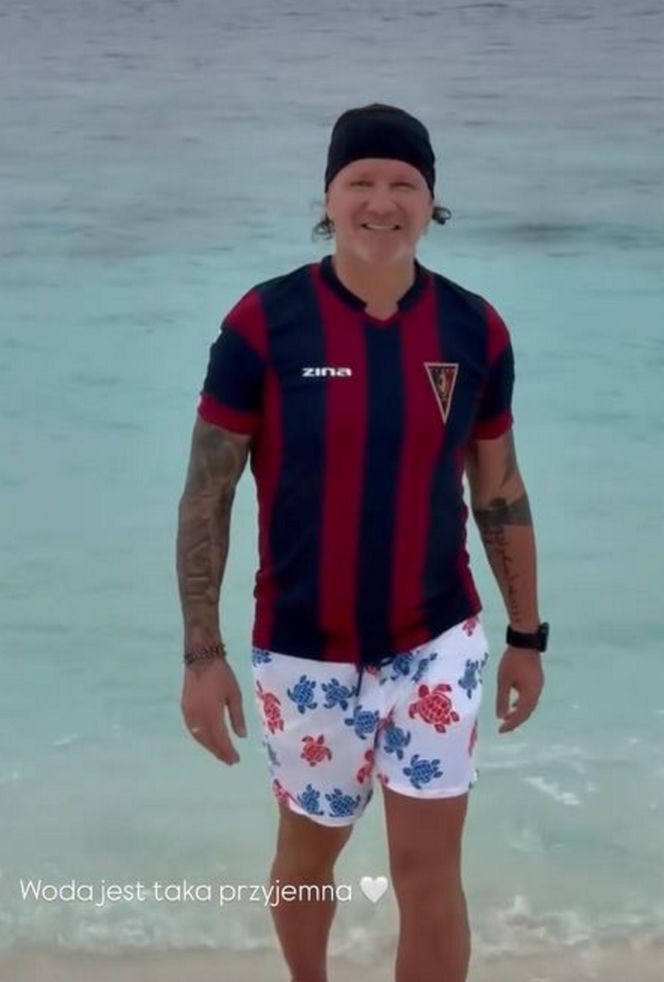 Małgorzata Rozenek i Radosław Majdan nurkują  Malediwach