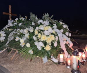 Grób Bartłomieja, który zginął, wracając ze świątecznej imprezy