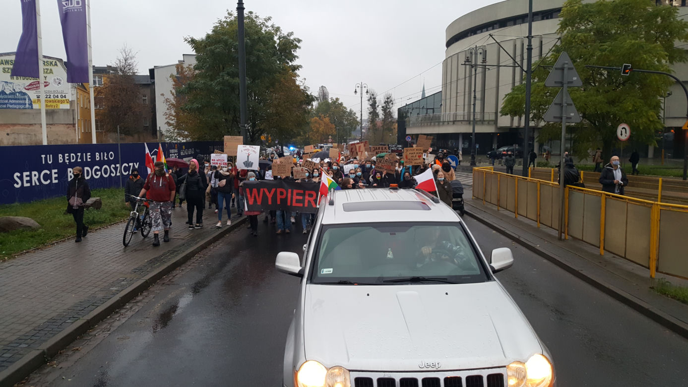 Poniedziałkowy protest w Bydgoszczy