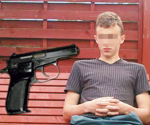 Rozstrzelał dzieci na oczach matki