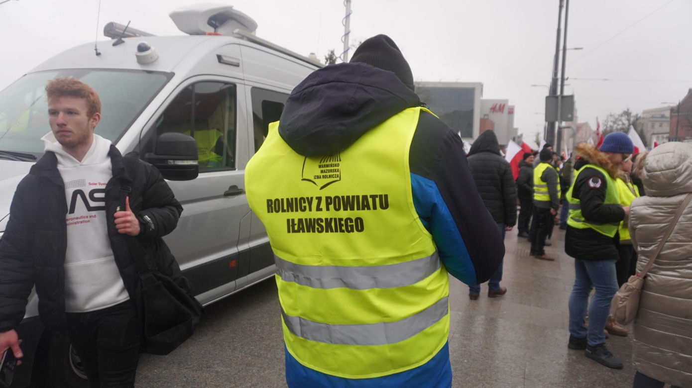 Protest rolników w Olsztynie, 20 lutego