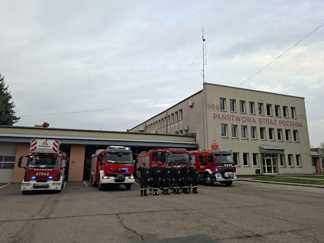 Hołd dla druha z OSP Trąbki