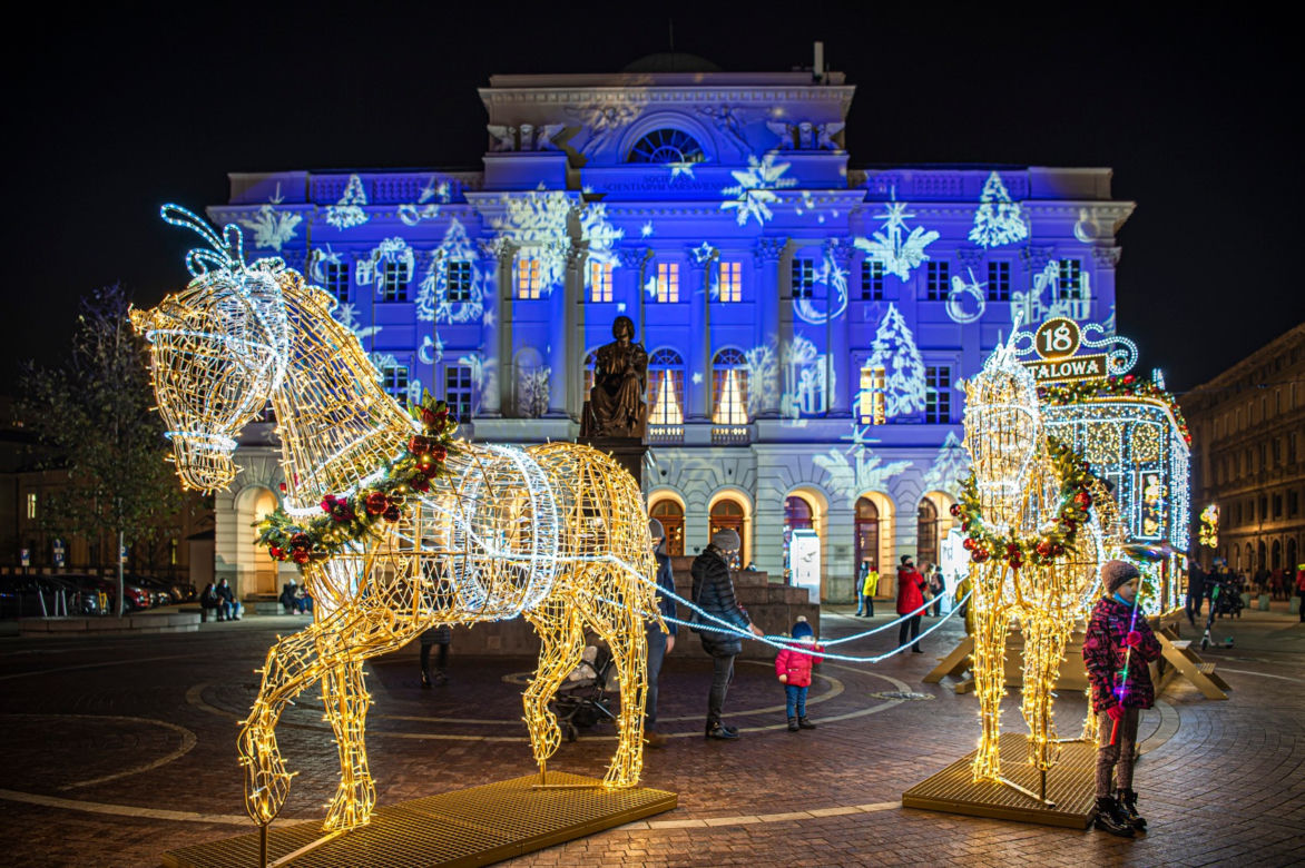 Iluminacje na Trakcie Królewskim