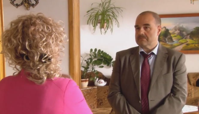 Ranczo 8 sezon odcinek 95. Senator Kozioł (Cezary Żak), Halina (Violetta Arlak)