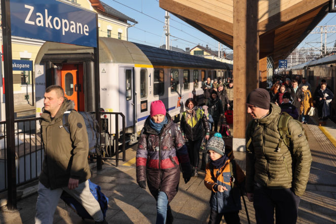 Korki na zakopiance i tłumy w Zakopanem na święta