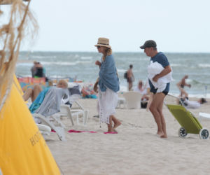 Jan Englert i Beata Ścibakówna uciekli przed trąbą