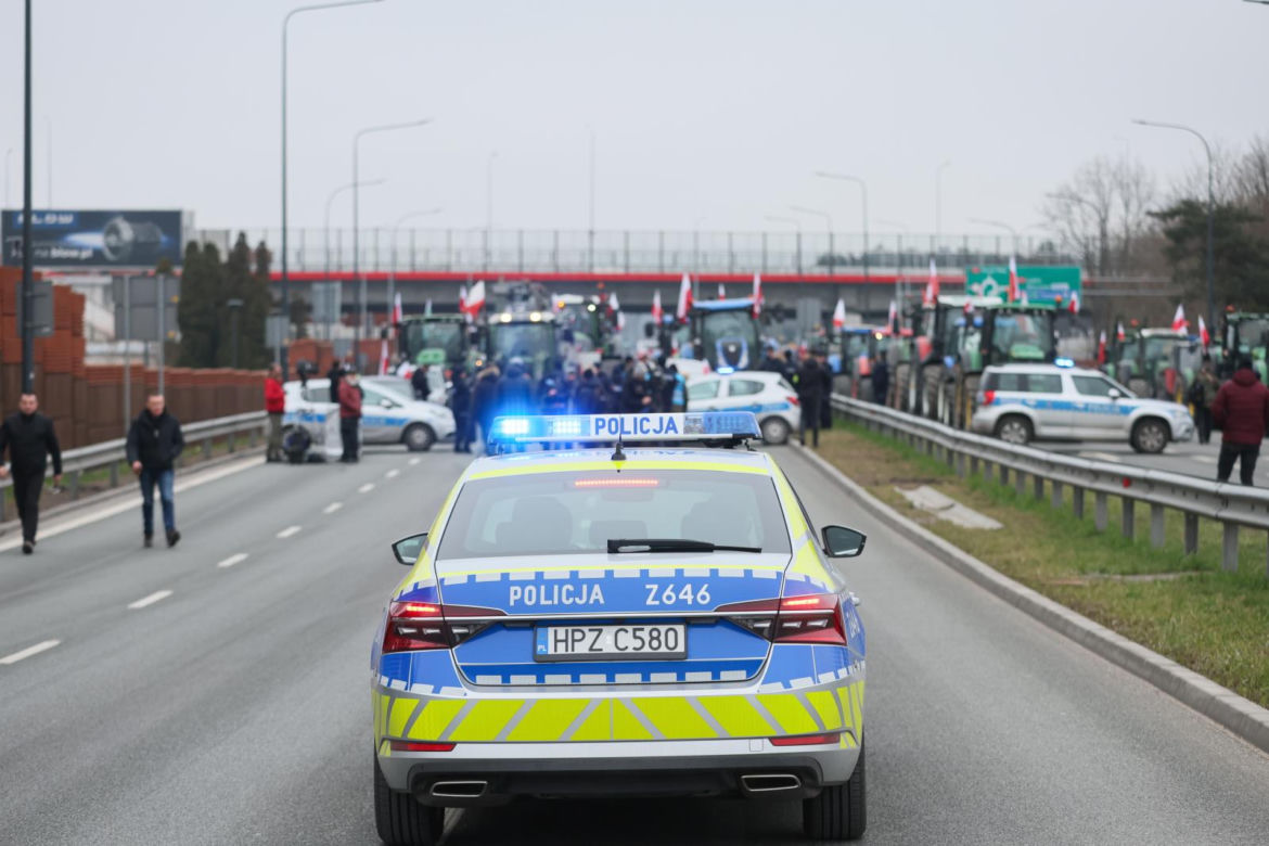Protesty rolników na Mazowszu
