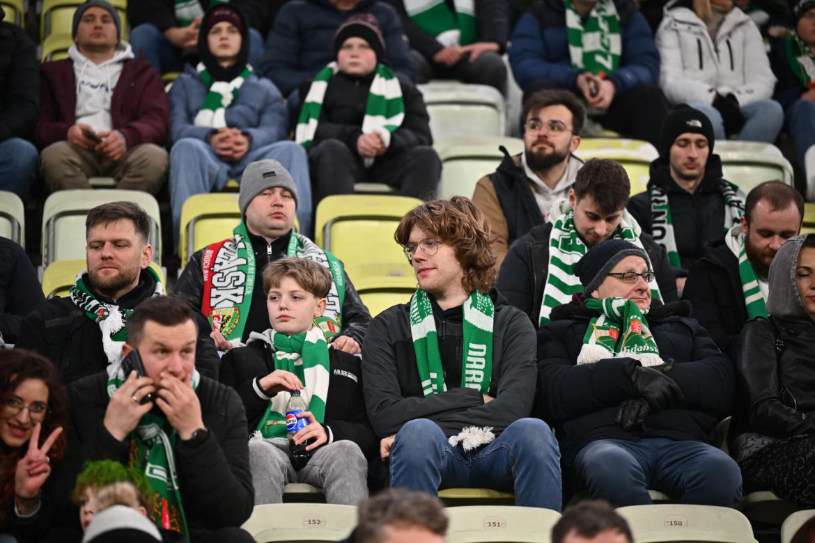 Lechia Gdańsk - Jagiellonia Białystok: Zdjęcia kibiców i zawodników z meczu 24. kolejki PKO BP Ekstraklasy