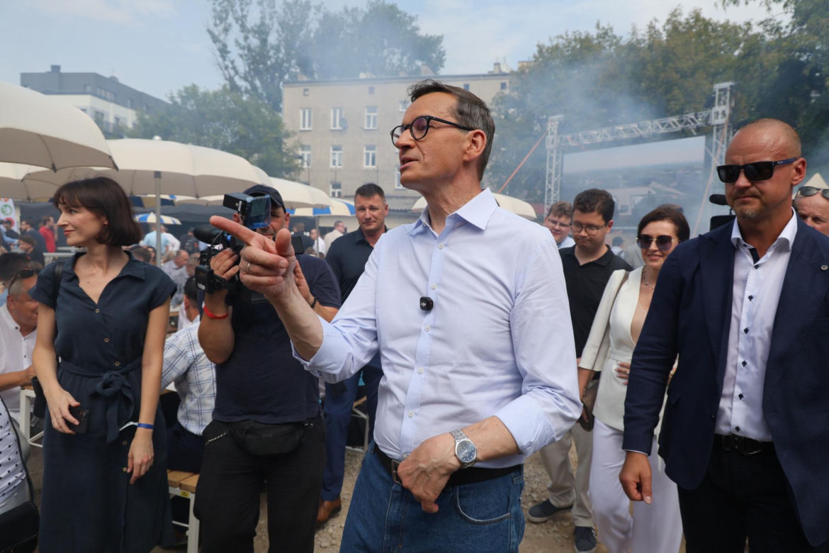 Tak grillował Morawiecki