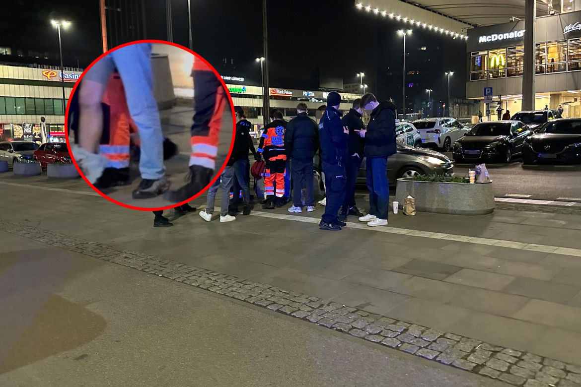 Bójka przy Dworcu Centralnym. Kolejny atak nożem w centrum Warszawy. Ranny Litwin