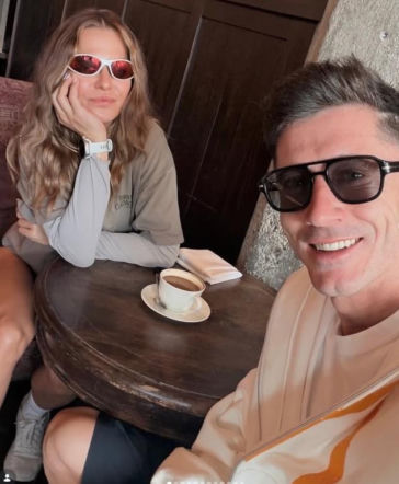 Robert Lewandowski na meczu baseballa Chicago White Sox
