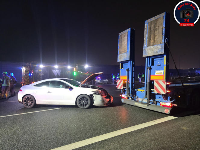 Wypadek na trasie S2.