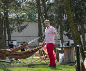 Krzysztof Gawkowski w Parku Rozrywki