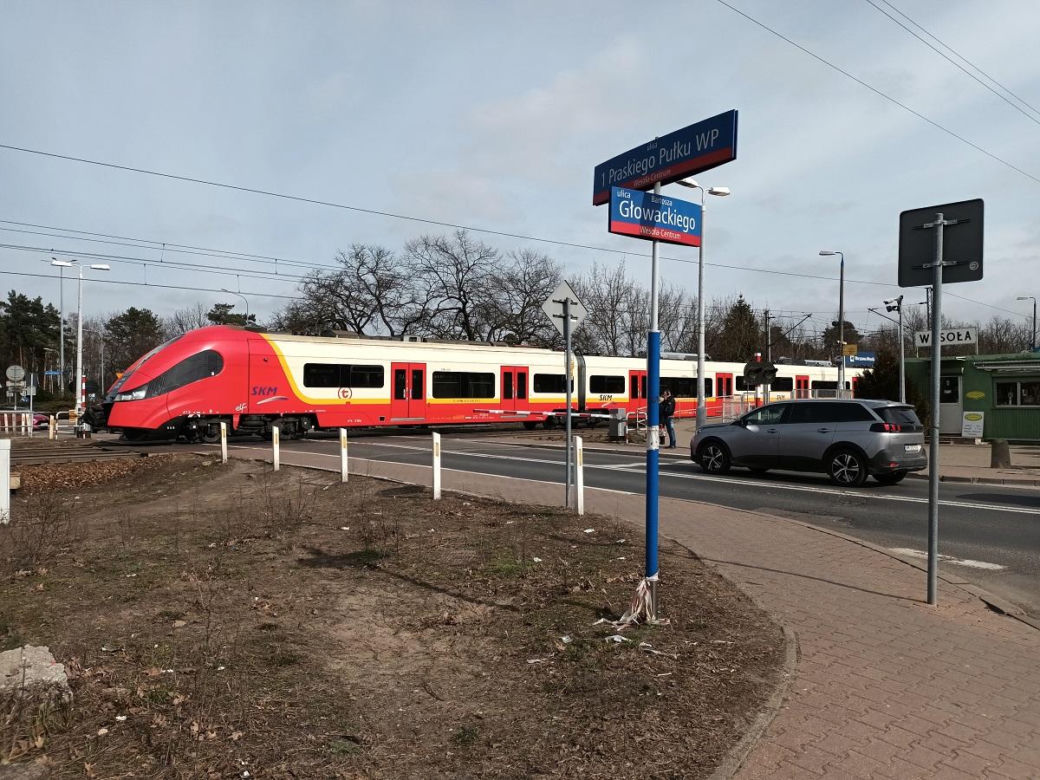 Wesoła przejazd kolejowy