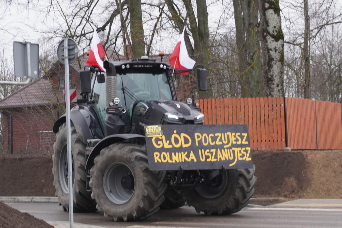 Protest rolników wokół Białegostoku - 20 marca 2024