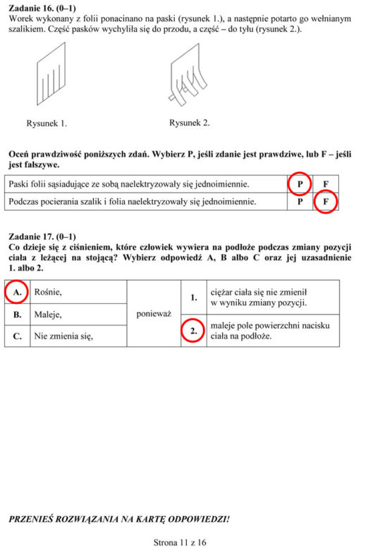 Egzamin gimnazjalny 2014 przyroda biologia geografia arkusze odpowiedzi