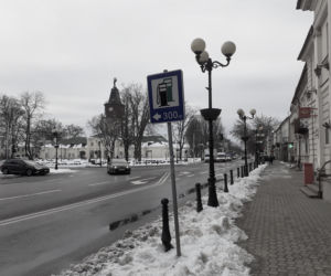Jak wyglądała ulica Piłsudskiego w Siedlcach i okolica dawnej bramy-dzwonnicy pod koniec stycznia 2021?