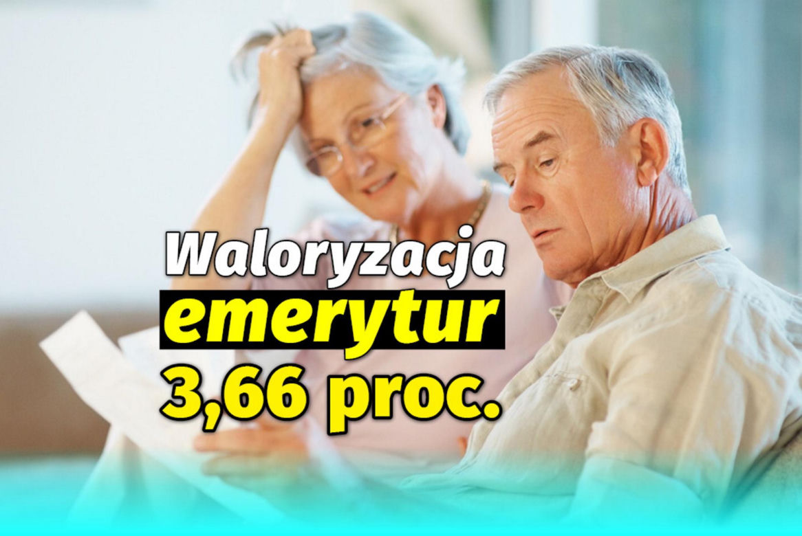 Waloryzacja  emerytur 3,66  procent