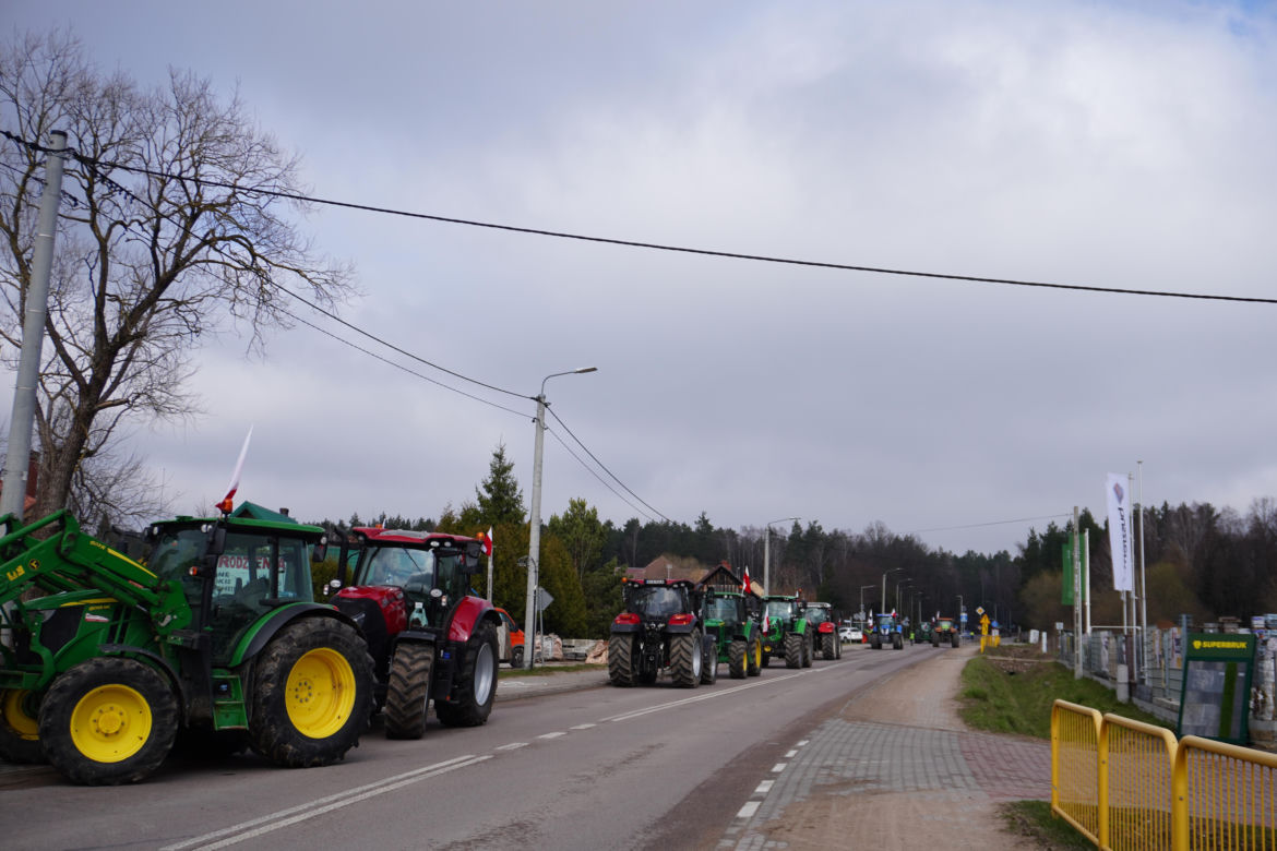 Protest rolników wokół Białegostoku - 20 marca 2024