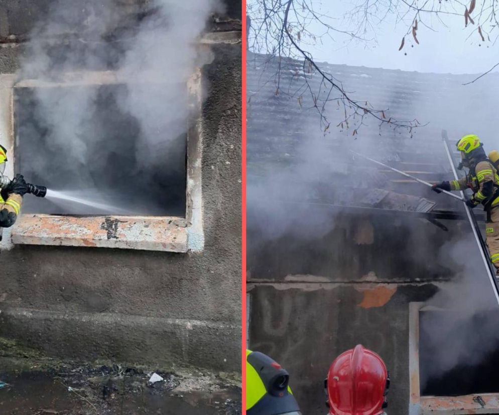 Pożar budynku pod Wrocławiem. Strażacy odnaleźli ciało mężczyzny 