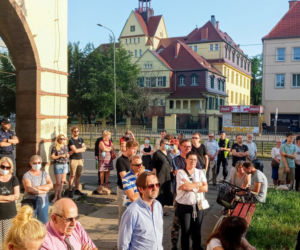 Protest w Szczecinie po przegłosowaniu ustawy Lex TVN