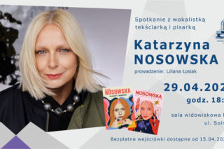 Spotkanie autorskie z Katarzyną Nosowską jutro w Kołobrzegu