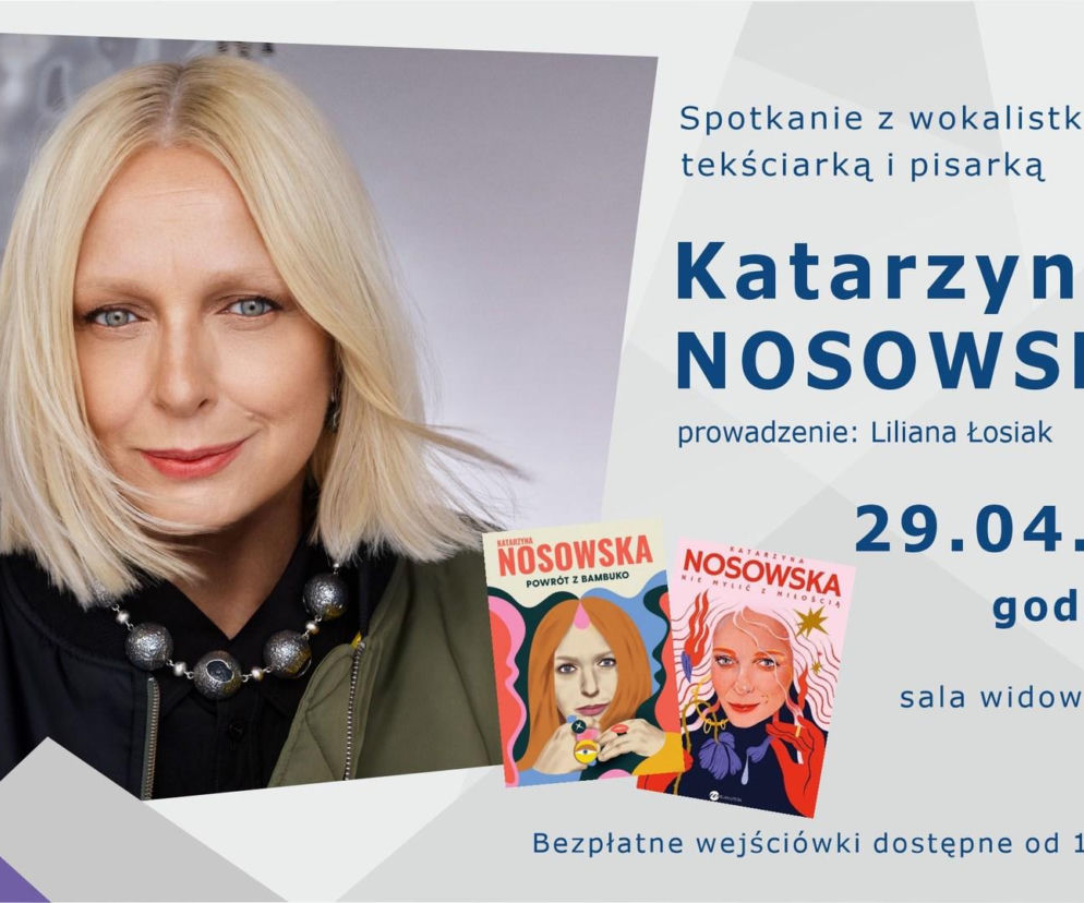 Spotkanie autorskie z Katarzyną Nosowską jutro w Kołobrzegu