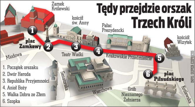 Trzej Królowie przejdą Traktem Królewskim